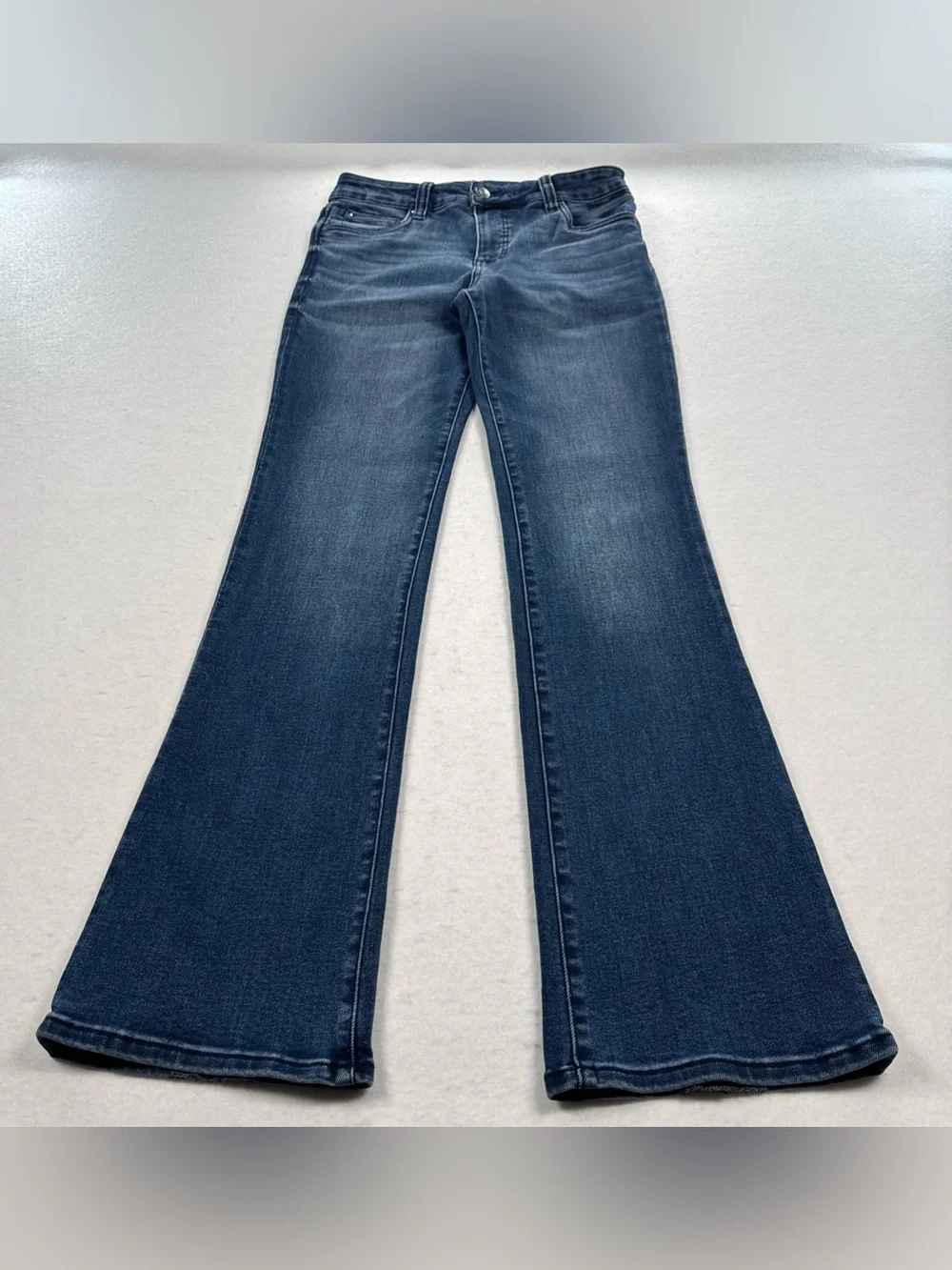 KUT From The Kloth Natalie Fab Ab Bootcut Jeans Women 6 Blue Denim High Rise Y2K